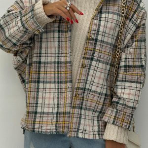 شومیز چهار خونه – کد 8471F5