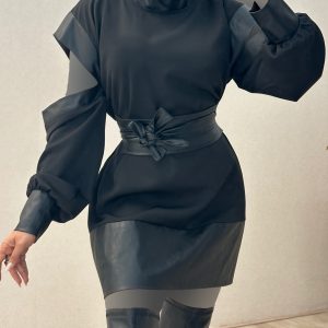 پیراهن+کمربند (OT) –  کد 8696B3