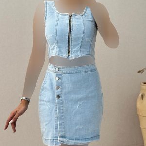 نیم تنه+دامن – کد 8754J