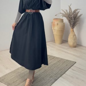 پیراهن+کمربند – کد 9718H